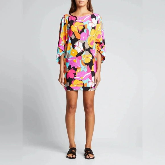 NWT Trina Turk Gemini swim coverup tunic bright multicolor Size S - Picture 1 of 9